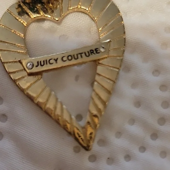 Juicy Couture heart earrings. EUC Y2K 90's - Picture 4 of 5
